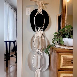 Macrame Hat holder